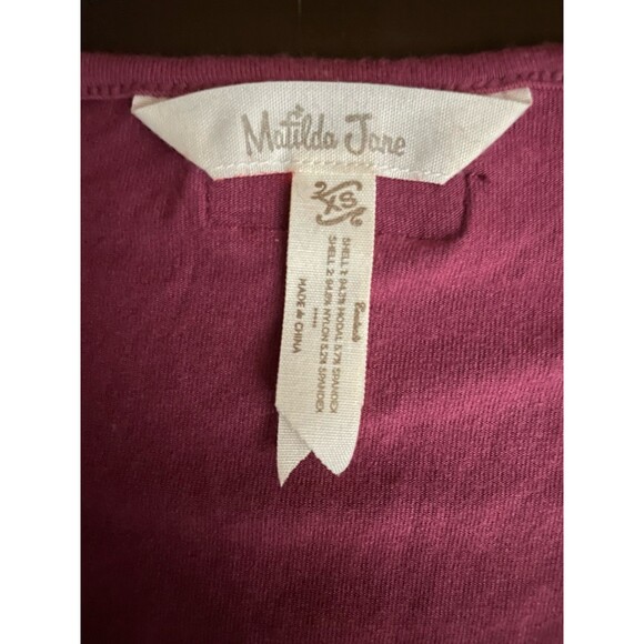 Matilda Jane Baby Doll, Make Believe Character Top Womens XS Flowy Mauve Pink - Picture 6 of 8